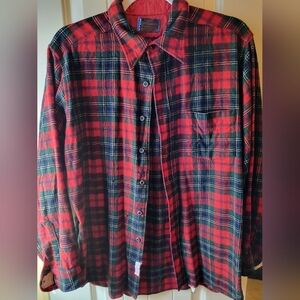 Pendleton Woolen Mills Red Plaid Vintage Button Down Shirt